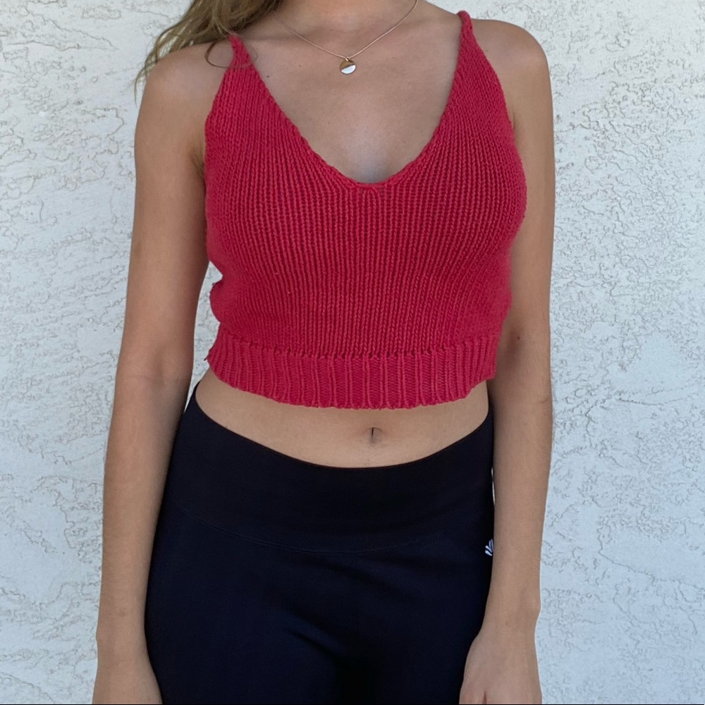Red Crop Top